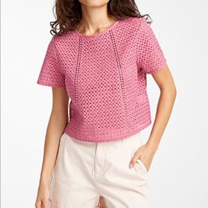 Simons Twik Loose Broderie Anglaise Blouse